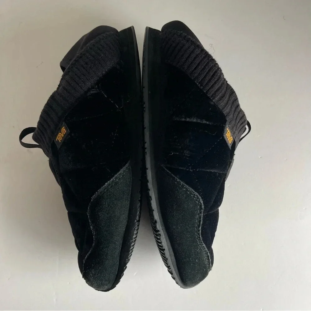 Teva Womens Ember Moc Velvet Slipper Sneaker Shoes, Black, US 5 - Picture 3 of 10